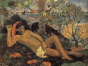 Paul Gauguin Woman with Mango USA oil painting artist